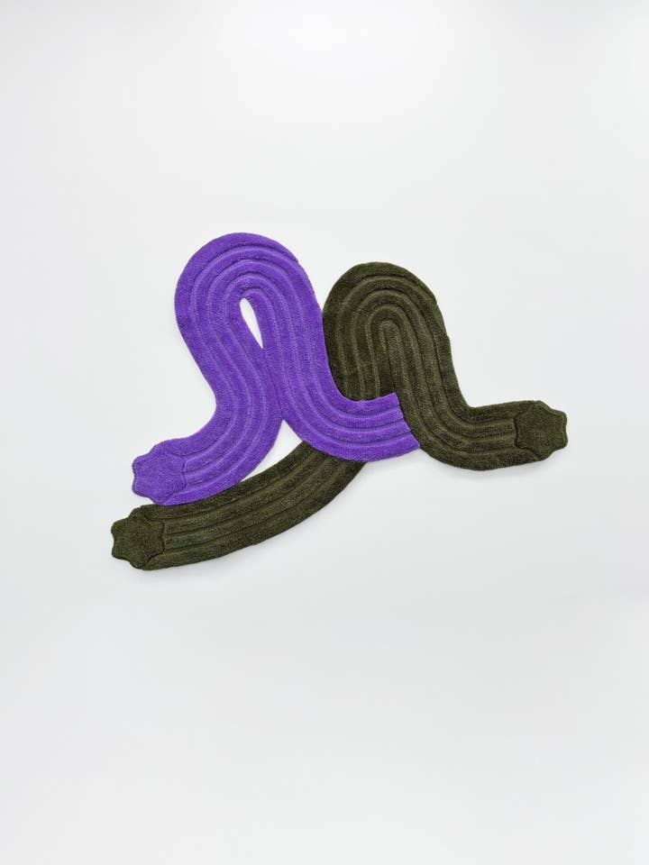 Tapete Entwine Verde + Roxo por atacado de Form & Seek