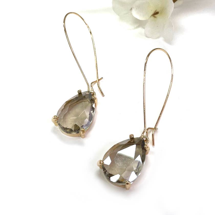 StarryNYC - Wholesale Dangle Earrings - Teardrop Glass Bead 14mm x 18mm w/ Kidney Wire Earrings23