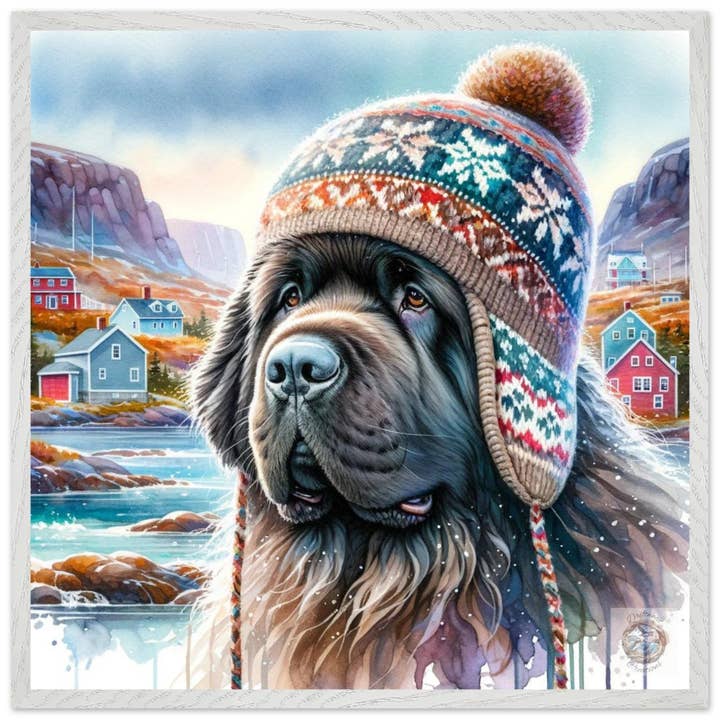 Küstenbegleiter: Der Neufundländer Hund für den Großhandel von Driftwood Creations