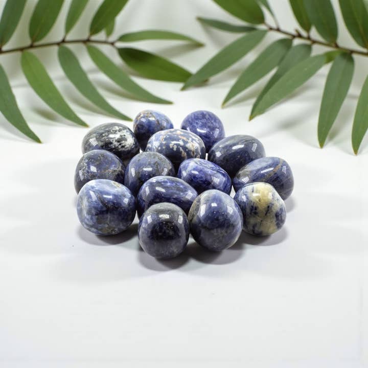 Sodalith getrommelt 20-30mm 1KG/2Lbs für den Großhandel von Quasar Gems USA