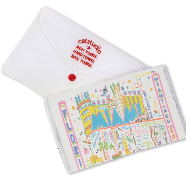 catstudio - Wholesale Tea Towel - Miami Dish Towel