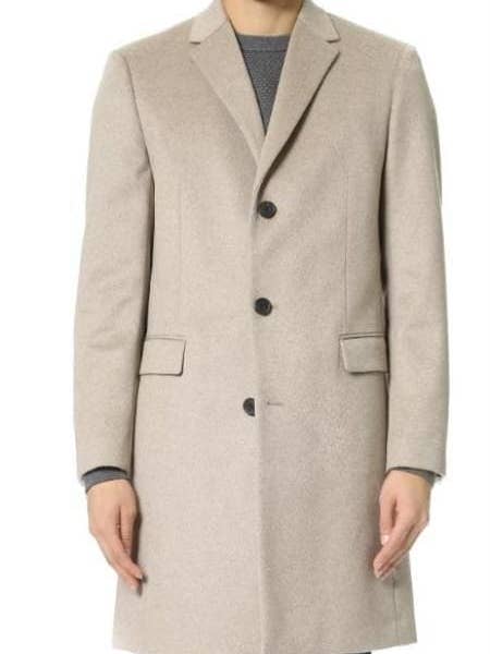 Mens Tan Overcoat for wholesale by Alberto Nardoni