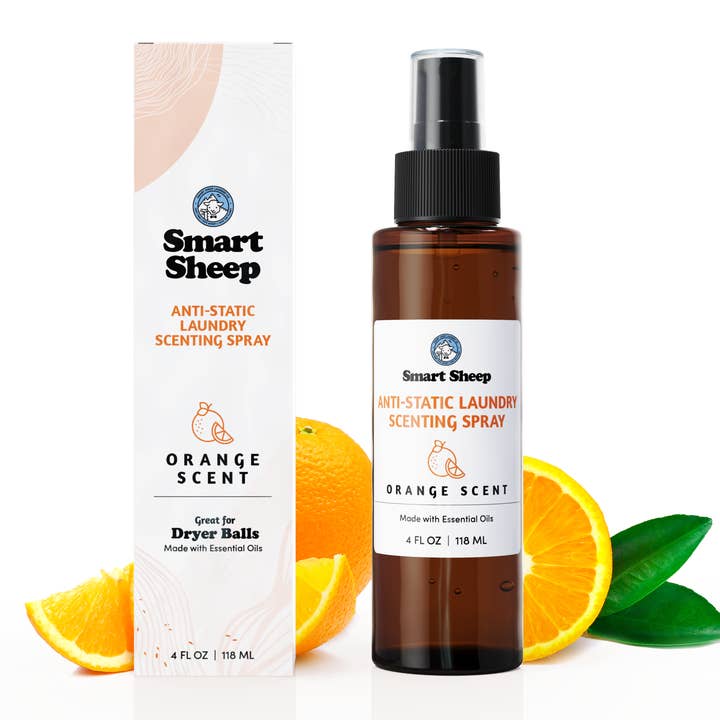 Mama Moon Boutique LLC - Wholesale Dryer Balls - Smart Sheep Anti-Static Essential Oil Scenting Spray Orange
