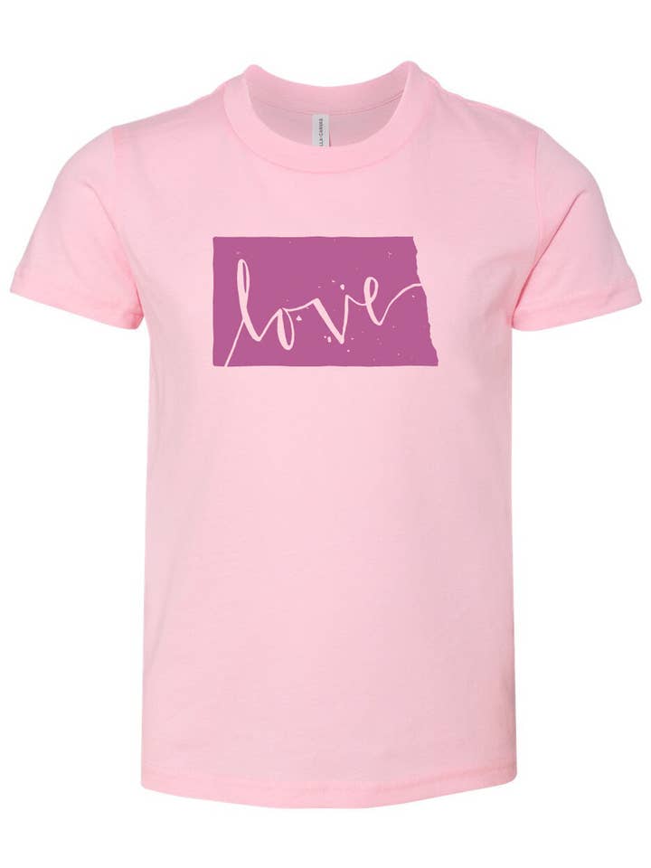 Børn North Dakota kærlighedsbrev for engroshandel hos Homeplace Apparel