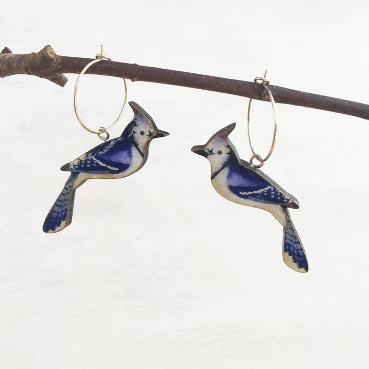 Blue Jay ketting of oorbellen voor wholesale door Fen & Co
