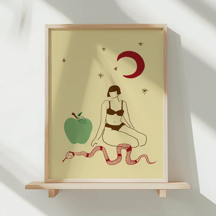 Edens trädgård av The Hands Konsttryck A5 A4 för wholesale av The Hands