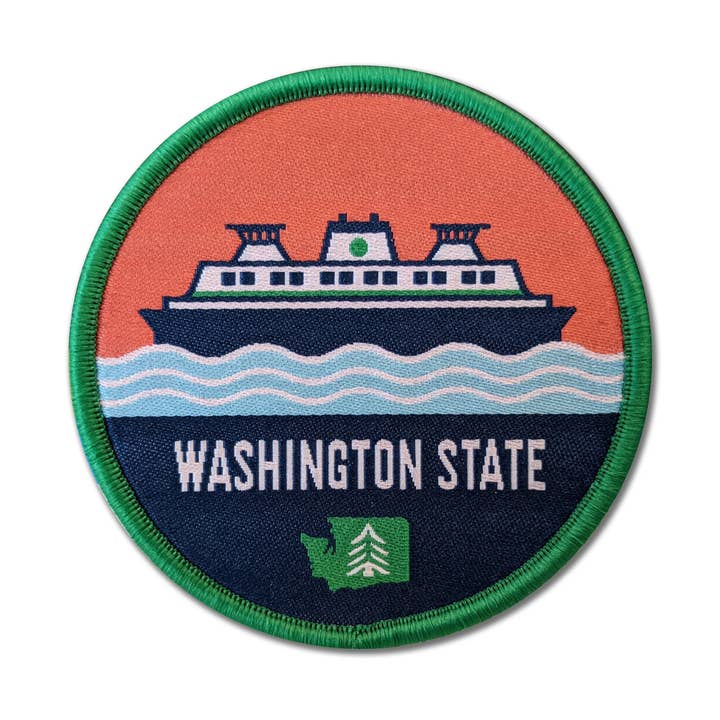 Washington State Ferry Patch for wholesale by NW Corner Goods
