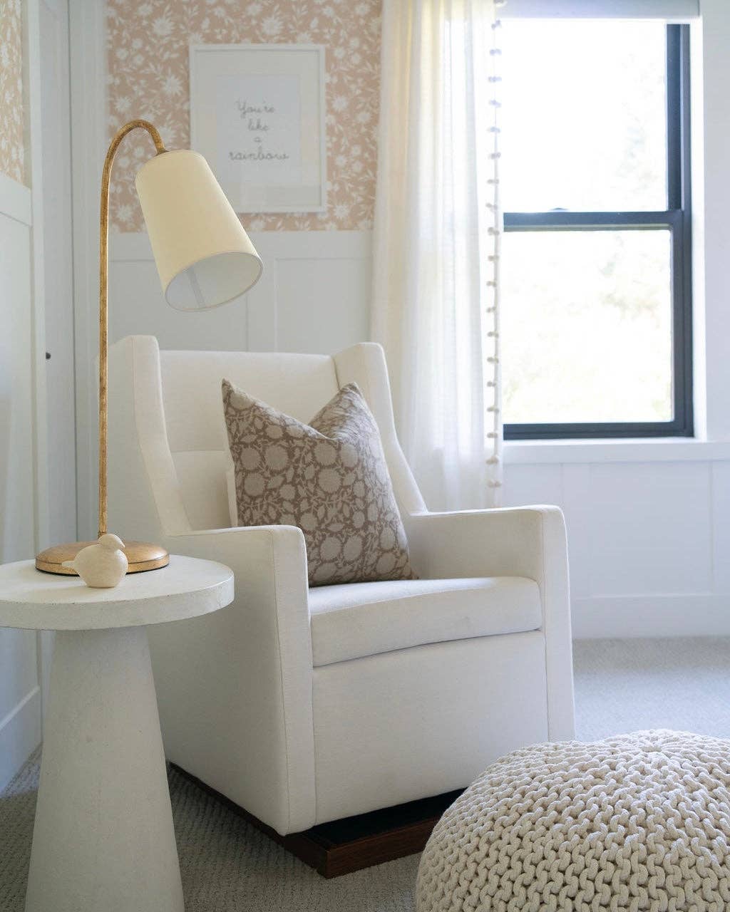 Linen & James - Wholesale Throw Pillow Cover - Bowen | Soft Brown Floral Handblock Pillow Cover4