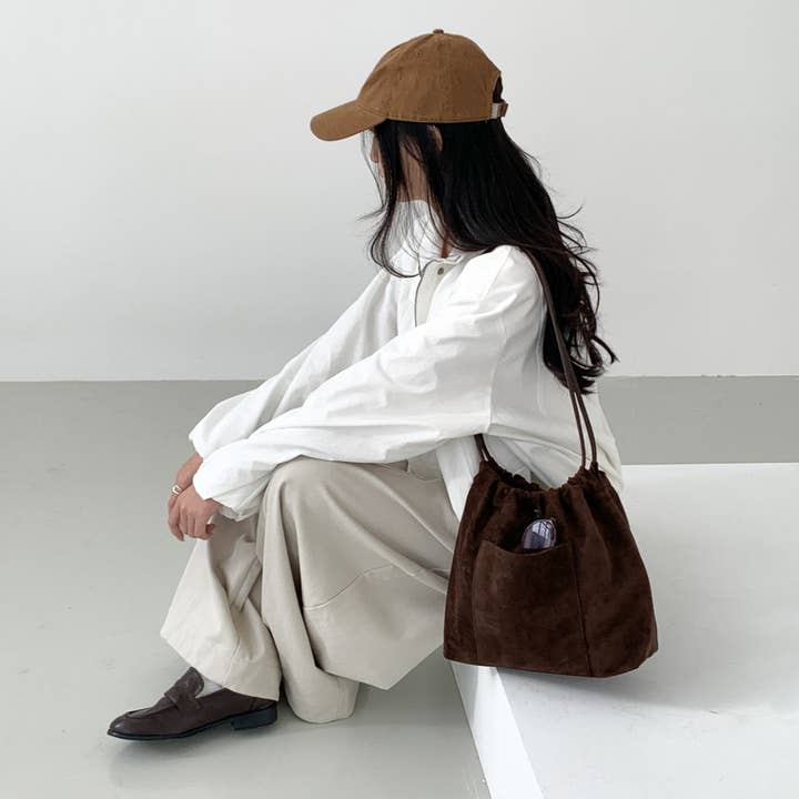 Little Light - Wholesale Shoulder Bag - Women's - Stella Soft Suede Gather Bucket Bag19