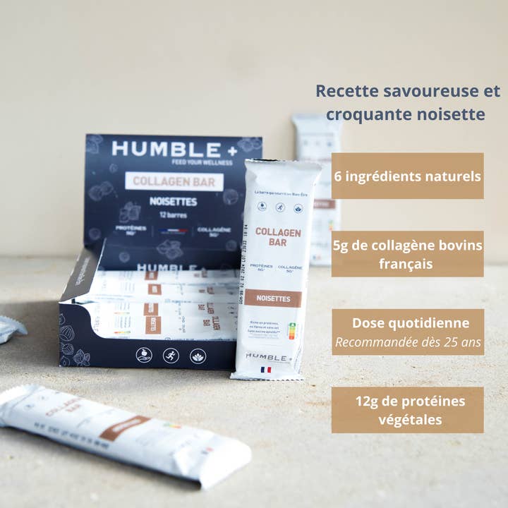 HUMBLE+ - Wholesale Snack Bar - Collagen Bar: collagen protein bar x 12