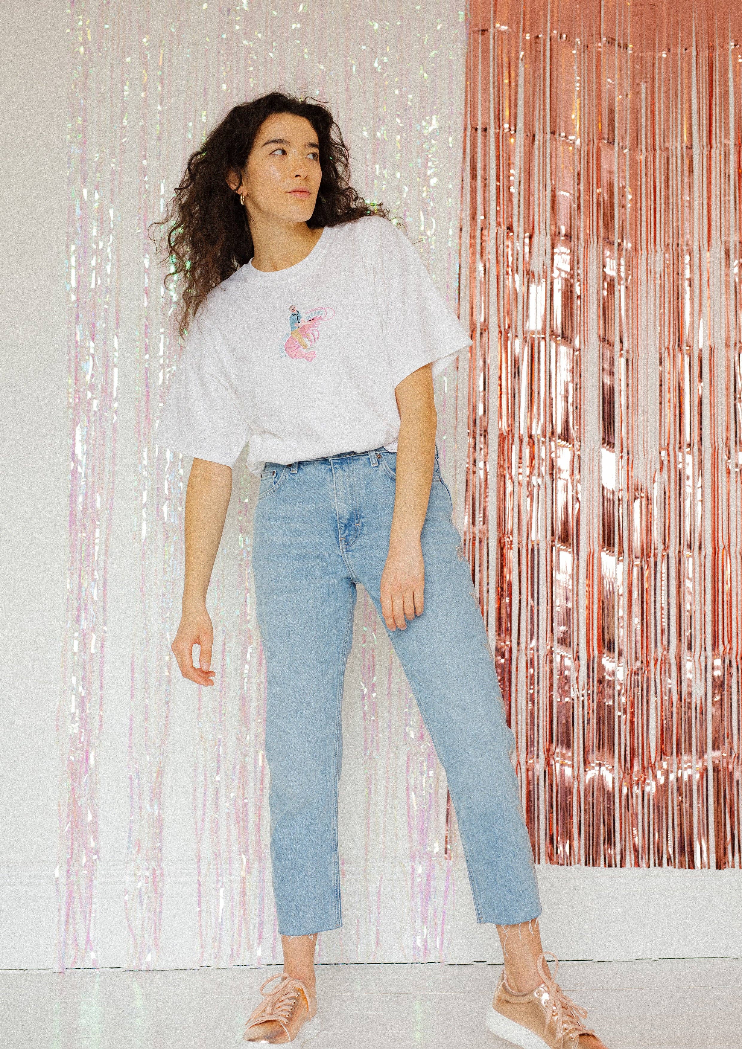 Limpet Store - Vente T-shirt – femme - T-shirt brodé David Attenborough Save Our Oceans5