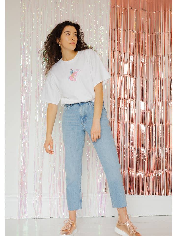 Limpet Store - Wholesale T-Shirt - Women's - David Attenborough Save Our Oceans Embroidered T-Shirt5