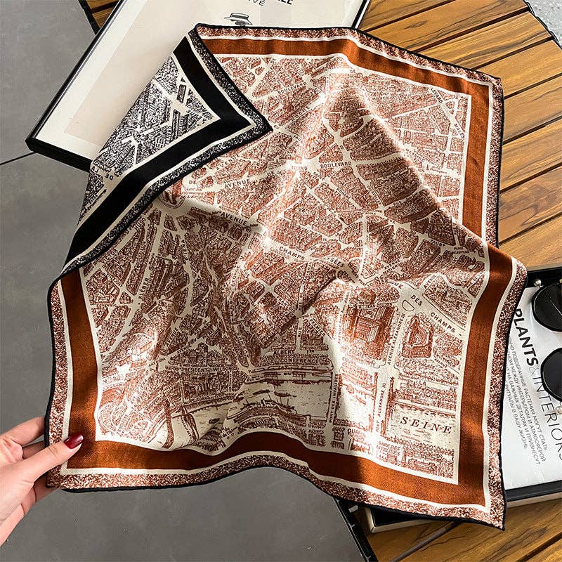 Marayn - Wholesale Scarf - Women's - Luxury Silk  Wool Scarf Chic Style 202547