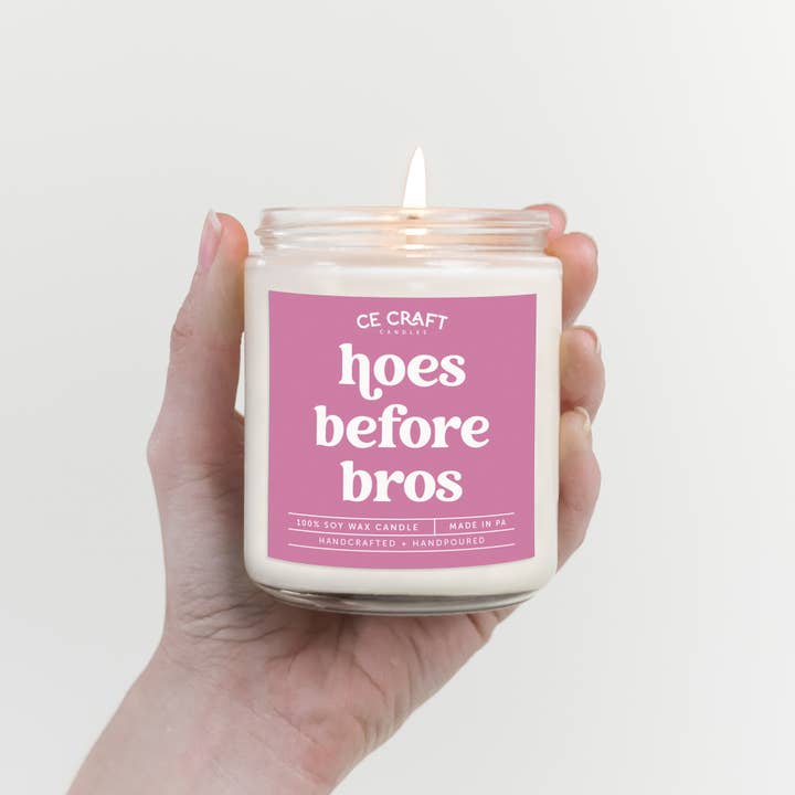 CE Craft Co - Wholesale Jar/Filled Candle - Hoes Before Bros Candle
