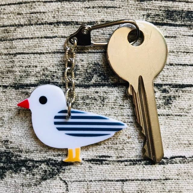 Jewells – wholesale Keychain – Women's – Resin Seagull Keyring Key Chain 23 colours designs Cornwall