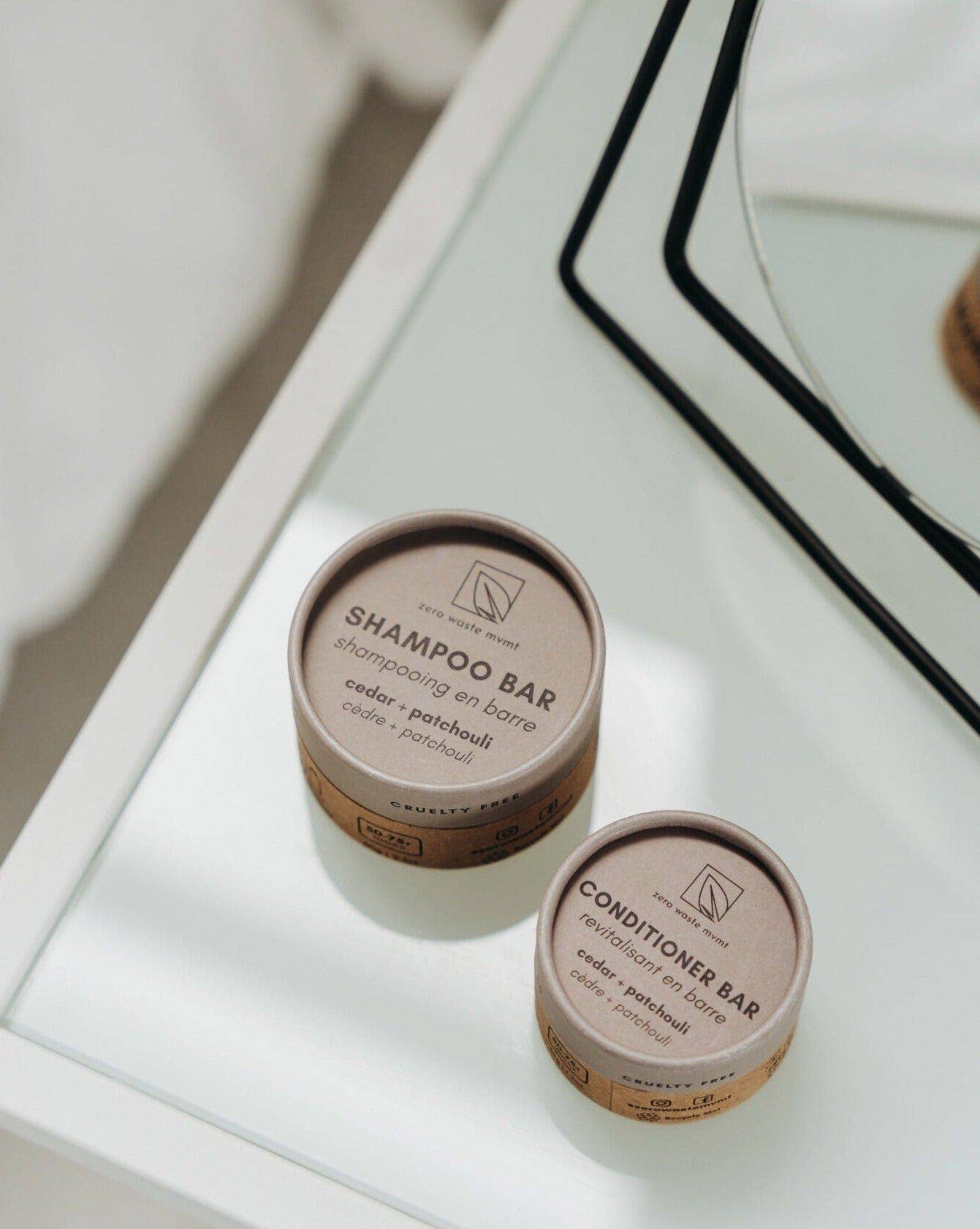 Zero Waste MVMT - Wholesale Hair Conditioner - Conditioner Bar | Cedar + Patchouli | Zero Waste Hair Care5