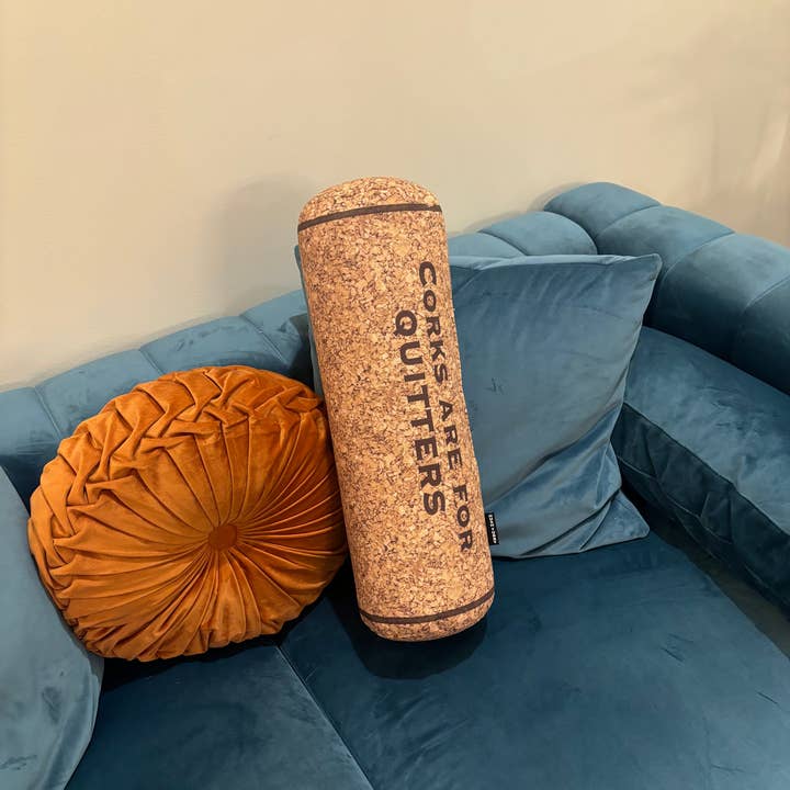 HushTubby - Wholesale Throw/Decorative Pillow - Corks Are For Quitters Wine Cork Pillow6