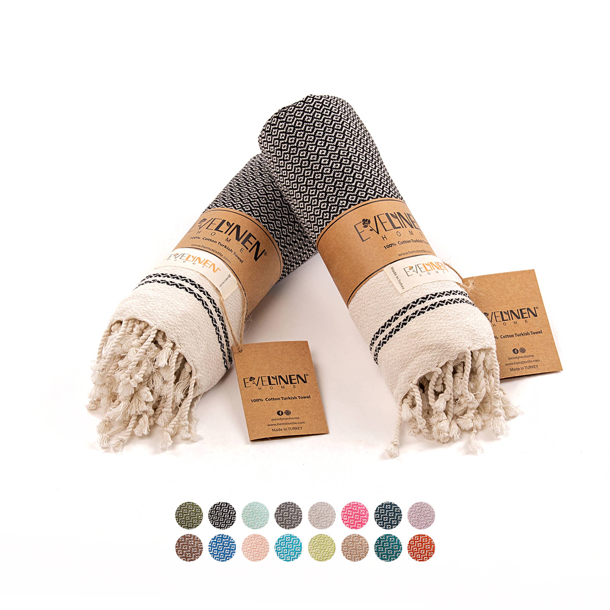 Evelynen Home - Venta al por mayor Toalla de manos - Toallas de mano decorativas turcas para baño y cocina0