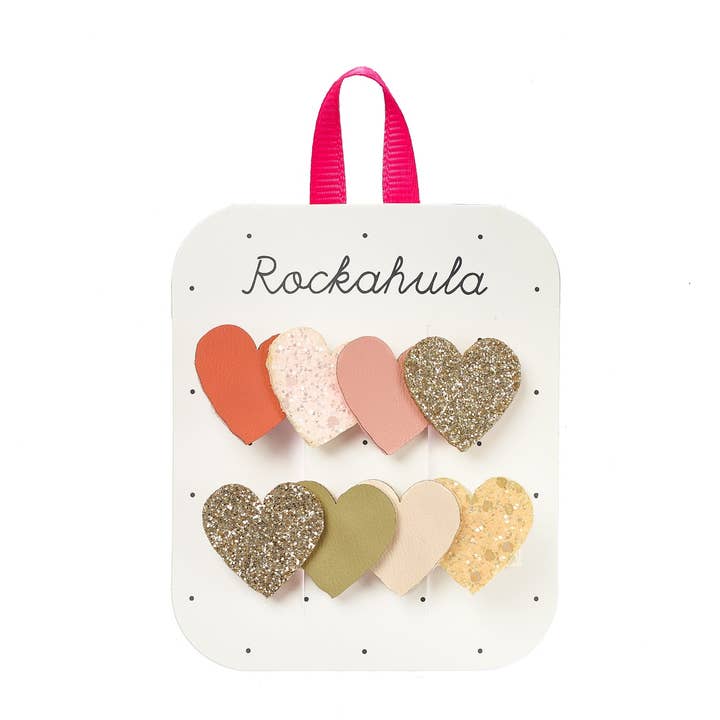 Sweet Hearts Bar Clips for wholesale by Rockahula Kids US