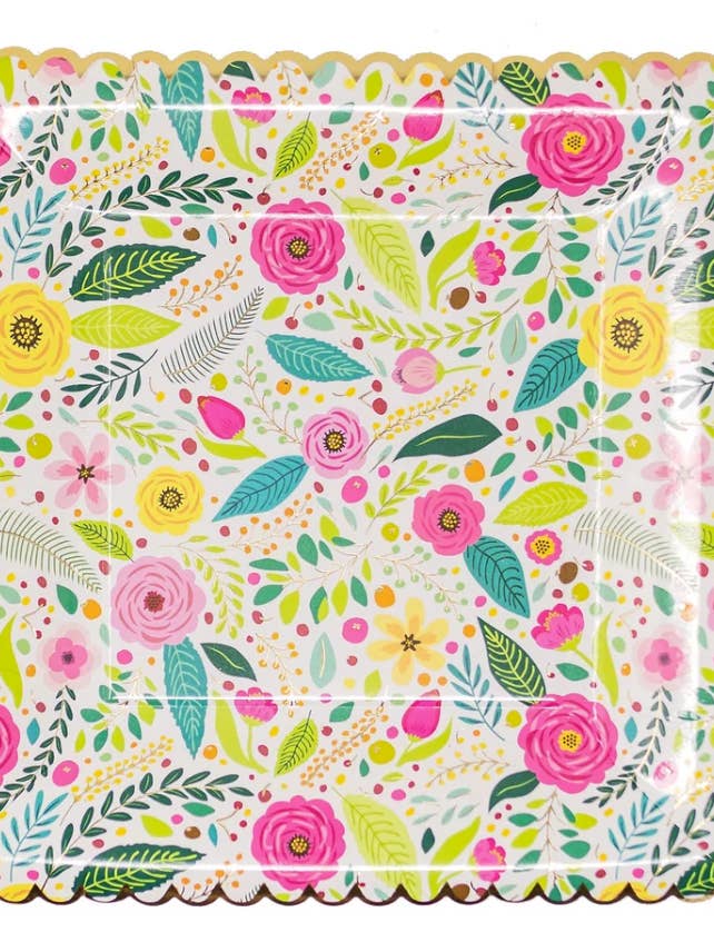 Floral Pattern Plates for wholesale by Party Partners