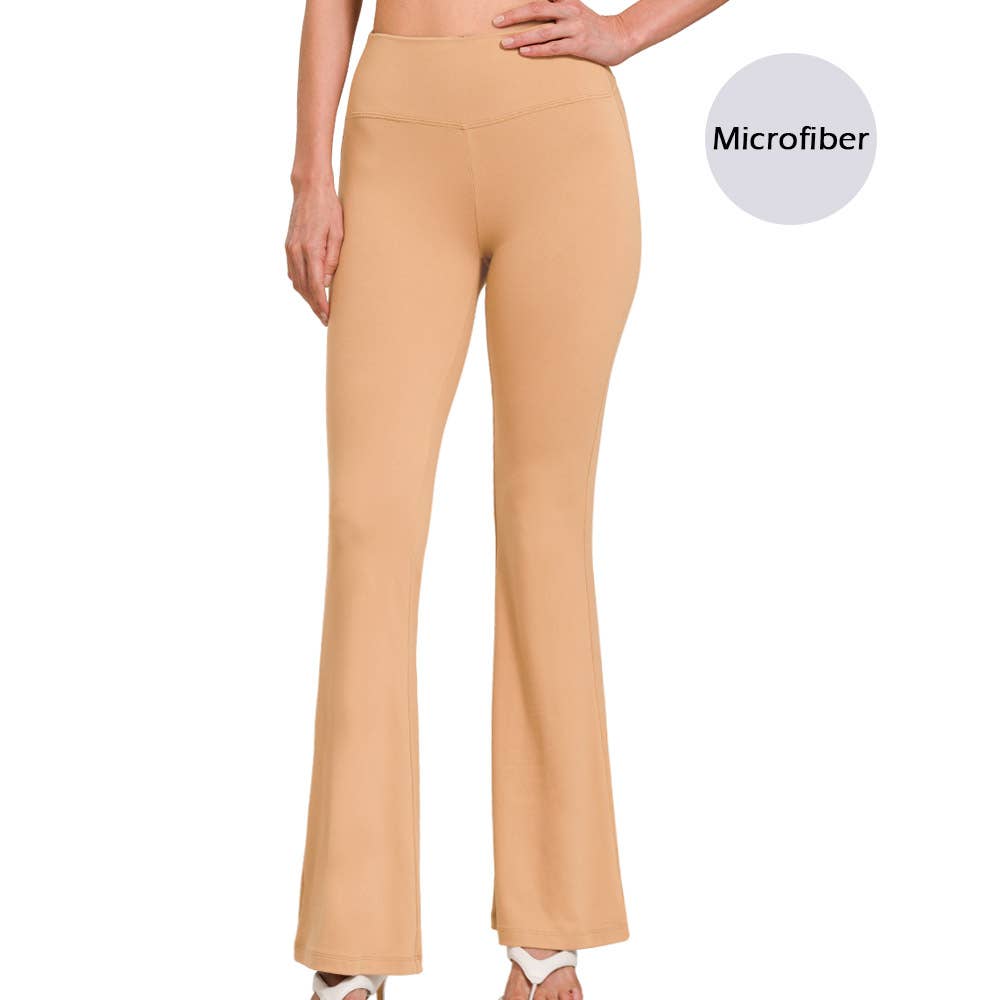 42POPS – Engroshandel Sports-/loungeleggings – til kvinder – 1014 Smørbløde Flare Ben Højtaljede Yogabukser SI-262025