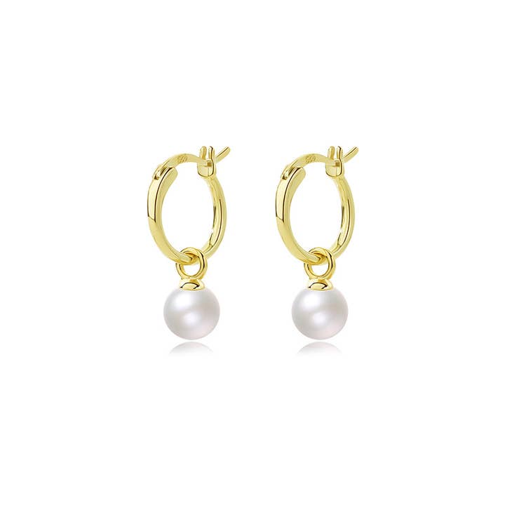 925 Sterling Silber Kreis Perlenohrringe für Damen für den Großhandel von Gioiellin - S925 Silver Jewelry