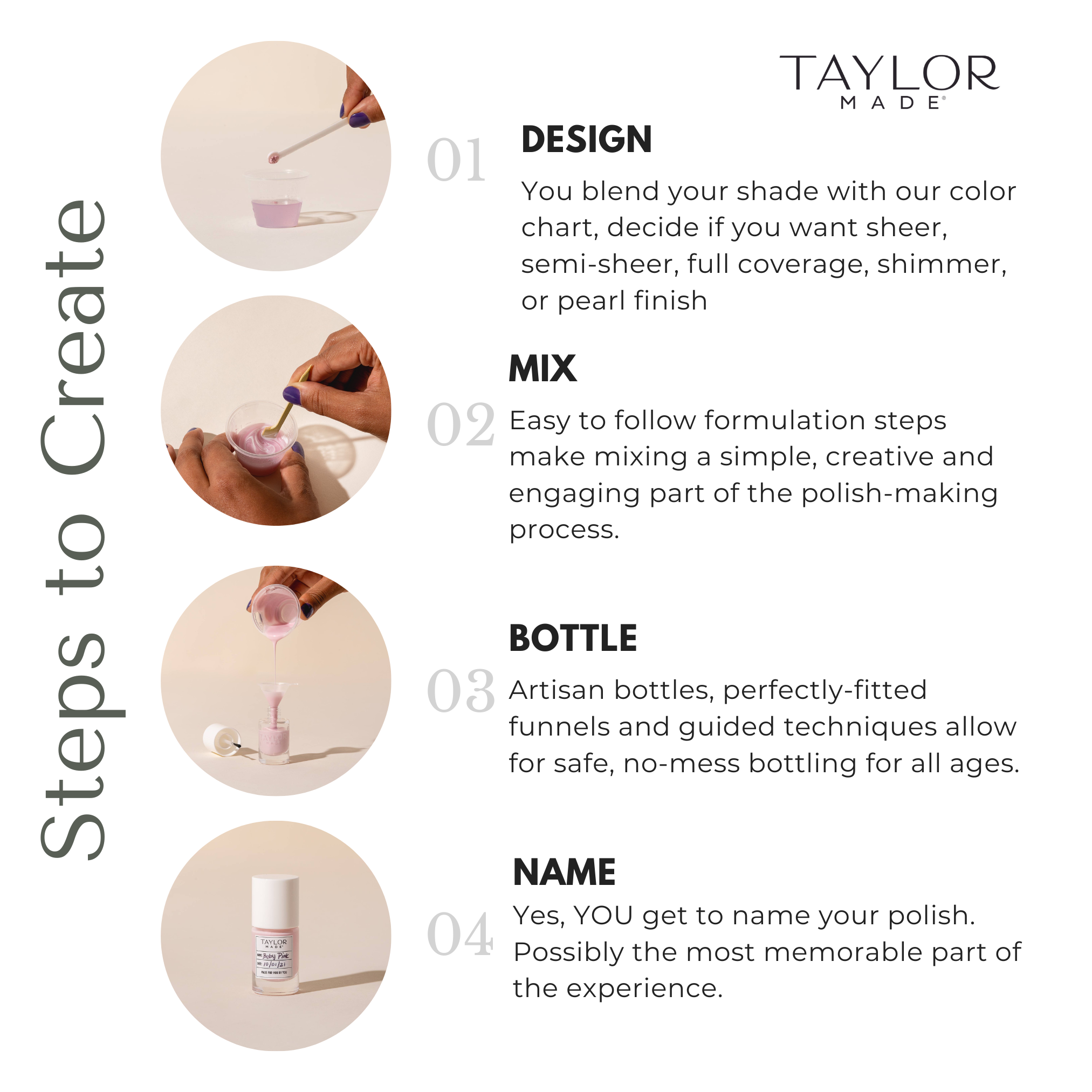 Taylor Made Polish - Wholesale Nail polish set - Custom Nail Polish Kit - Pink | Purple | Red3