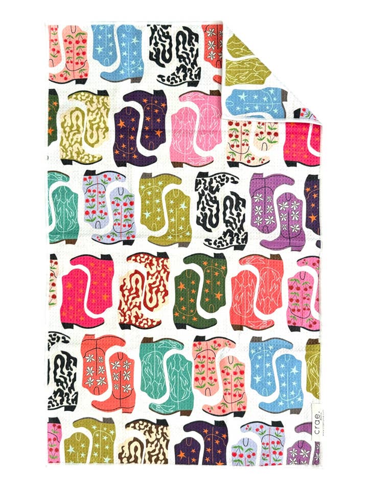 HoeDown: Double-Sided Hand Towel for wholesale by Crae.Home