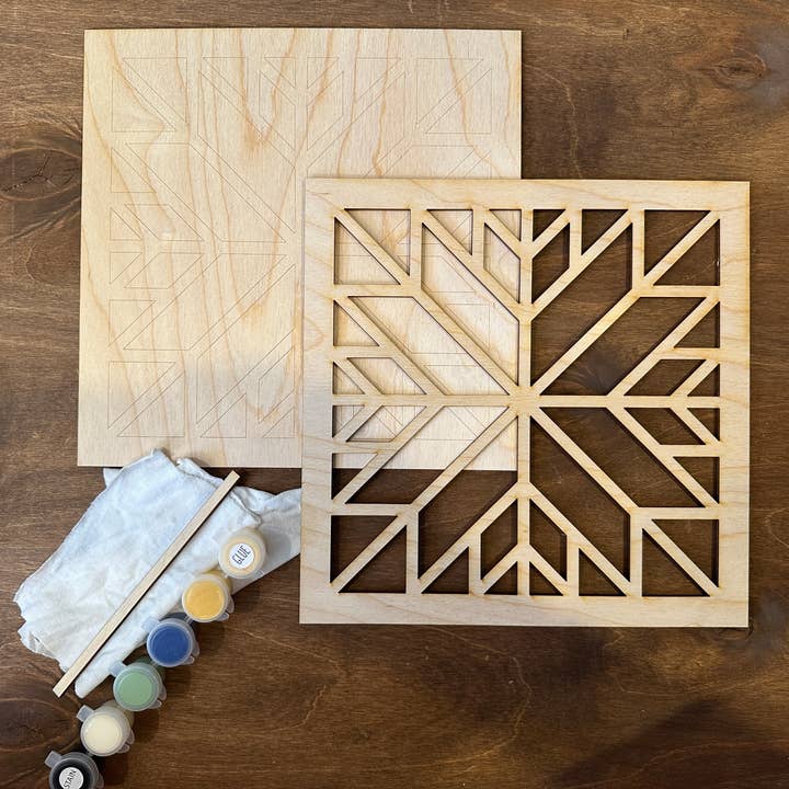 Sweet Love Adornments - Wholesale DIY Craft Kit - DIY Barn Quilt Pattern Mosaic Decor Painting Craft Kit 3