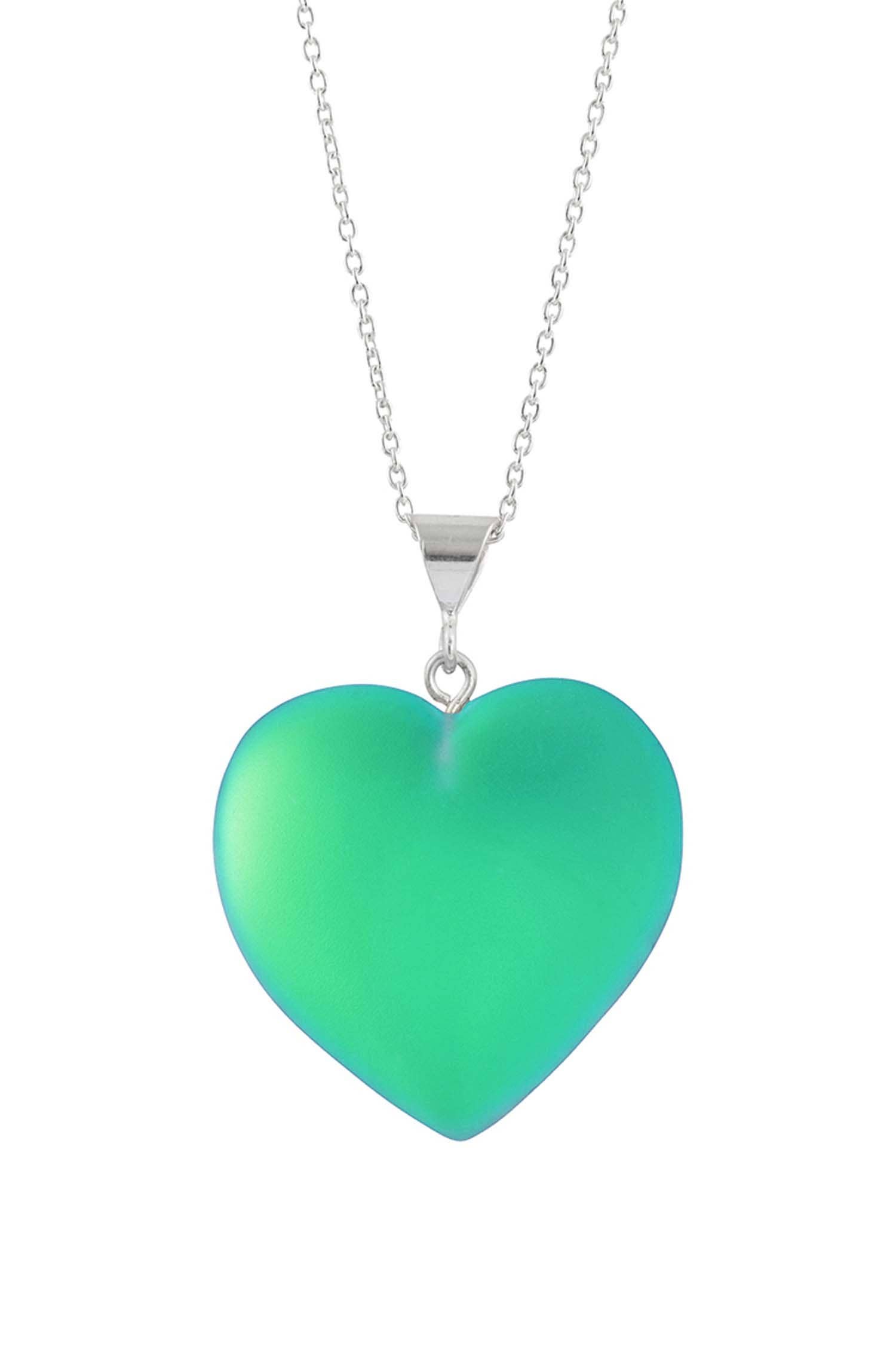 LeightWorks - Wholesale Pendant/Charm Necklace - Large Heart Pendant Sterling Silver Crystal Jewelry Necklace4