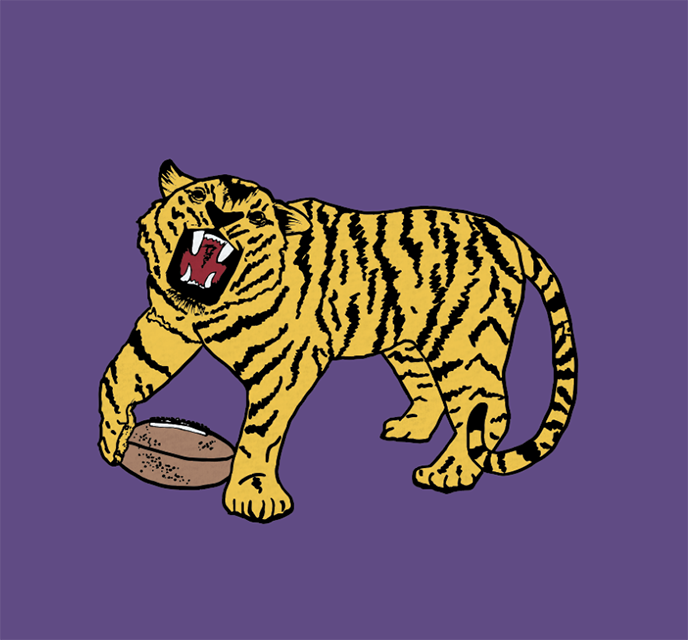 Purple Tiger Roar Short Sleeve Classic Tee for wholesale on Faire3