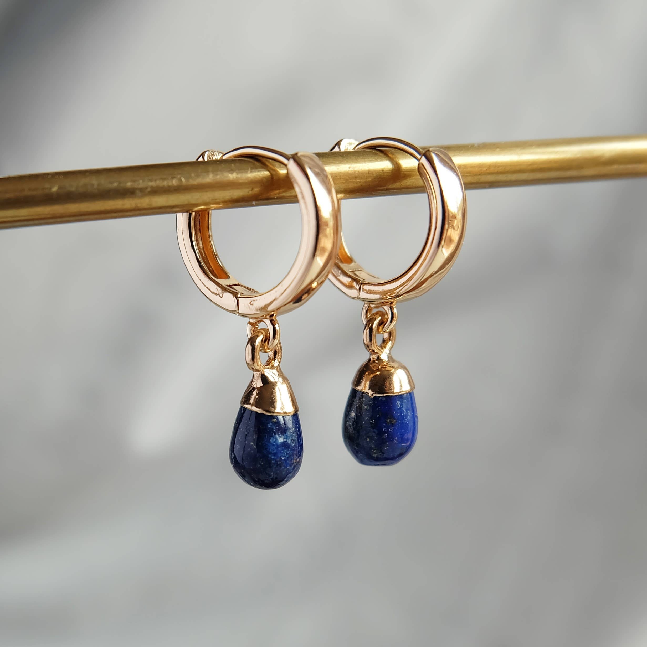 Augusta Jewellery – wholesale Dangle earrings – Lapis Lazuli Gemstone Drop Earrings1