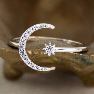 Celestial Moon Ring for wholesale by Veluna