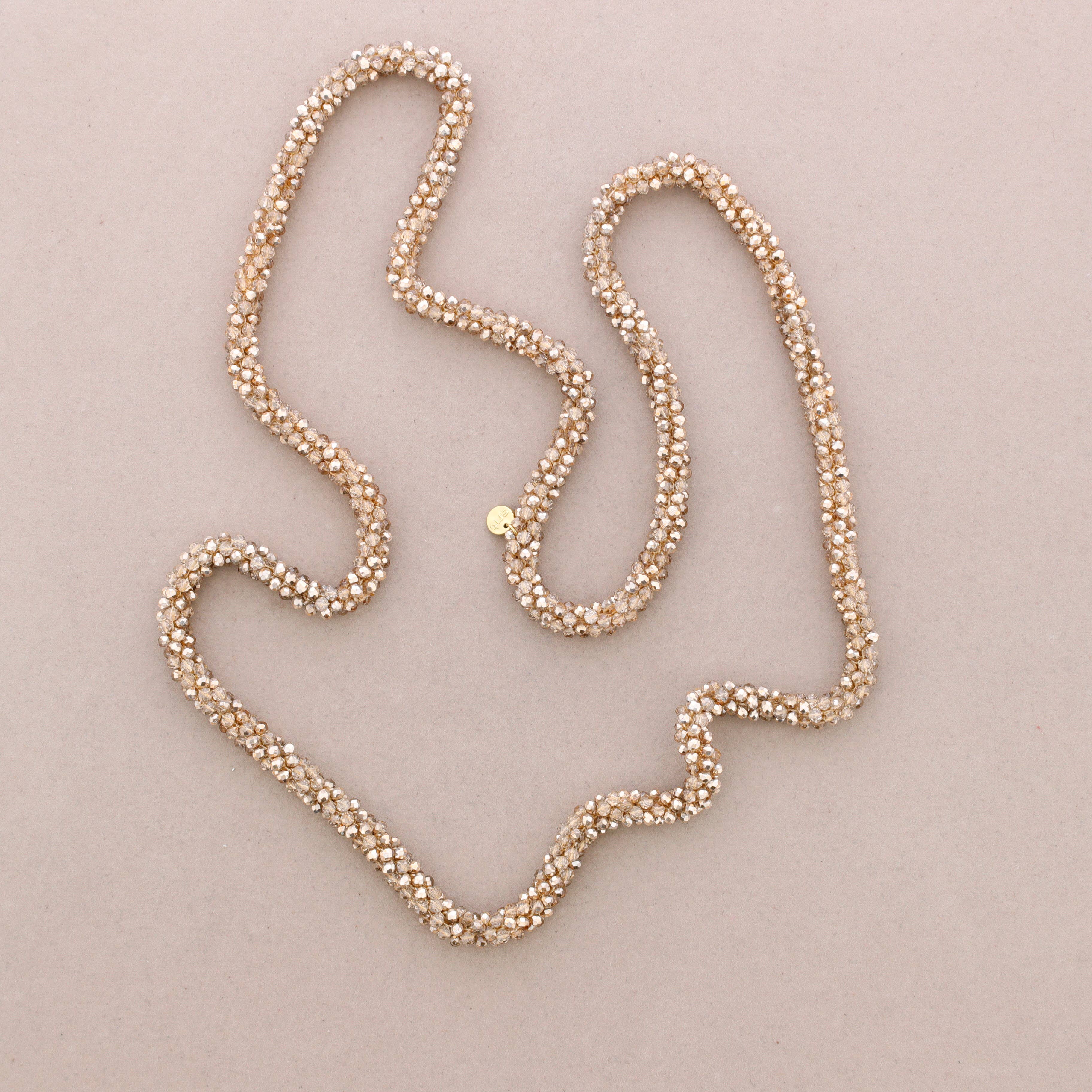 Sonata - Wholesale Kliksieraden - Lange Ketting Facetkristallen 1,2M*4mm10