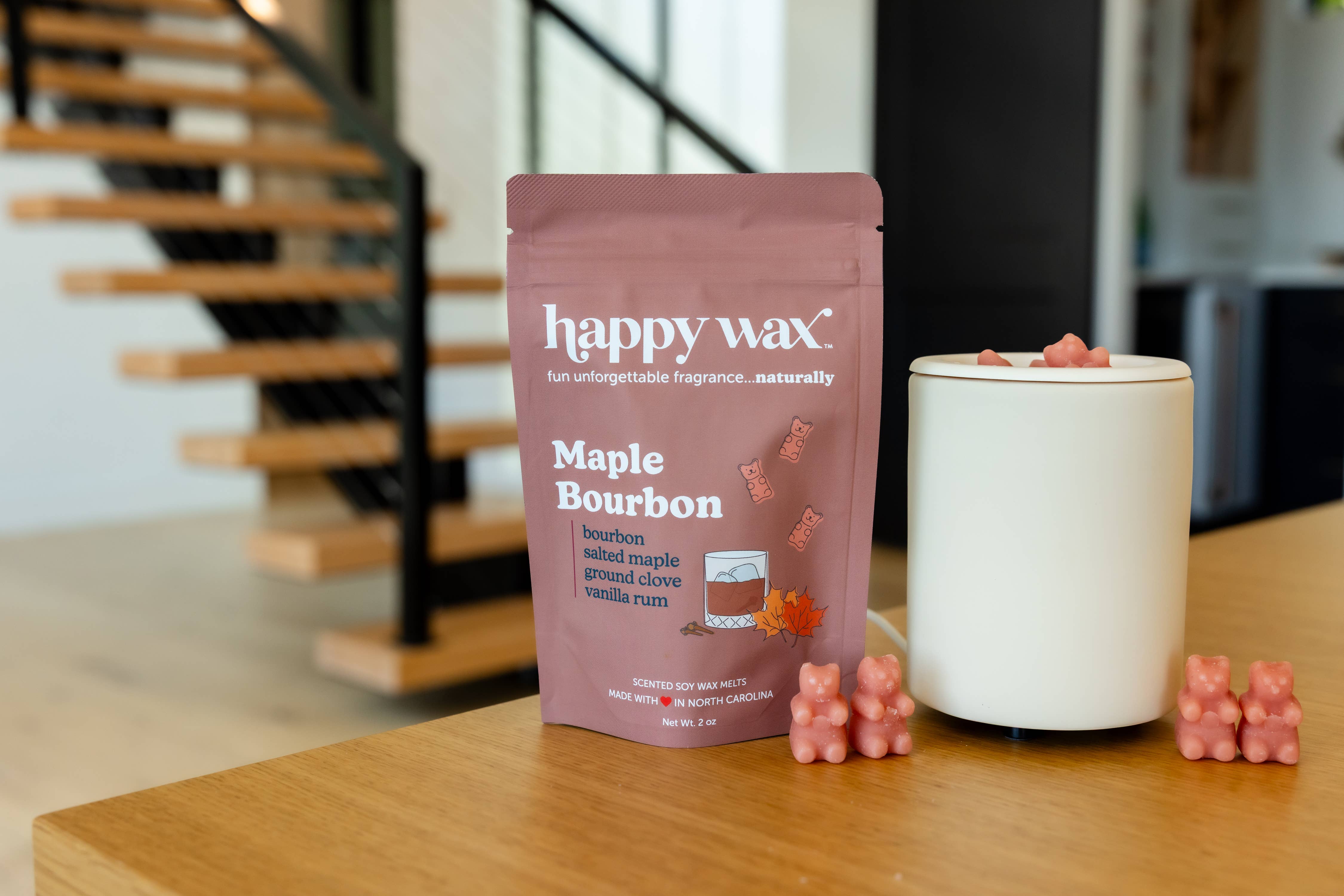 Happy Wax - Wholesale Wax Melt - Maple Bourbon Wax Melts - Sample Pouch (2 oz)2