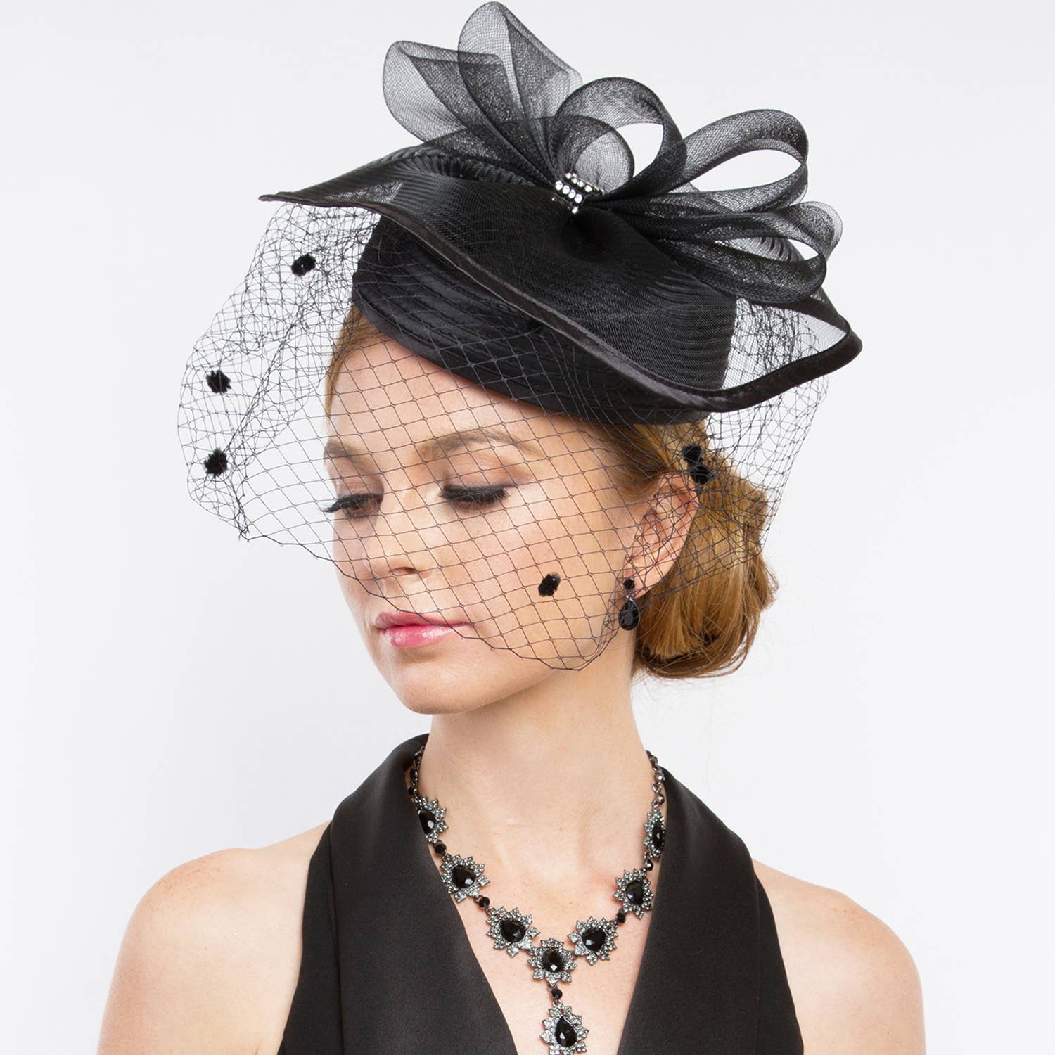 SP Sophia Collection - Wholesale Fascinator Hat - Women's - Braid Pill Box Party Occasion Hat 11