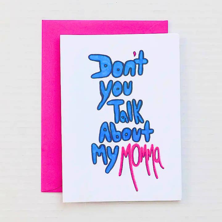 Ne parle pas de ma maman ! Carte pour la fête des mères pour la vente par Zaria Cards