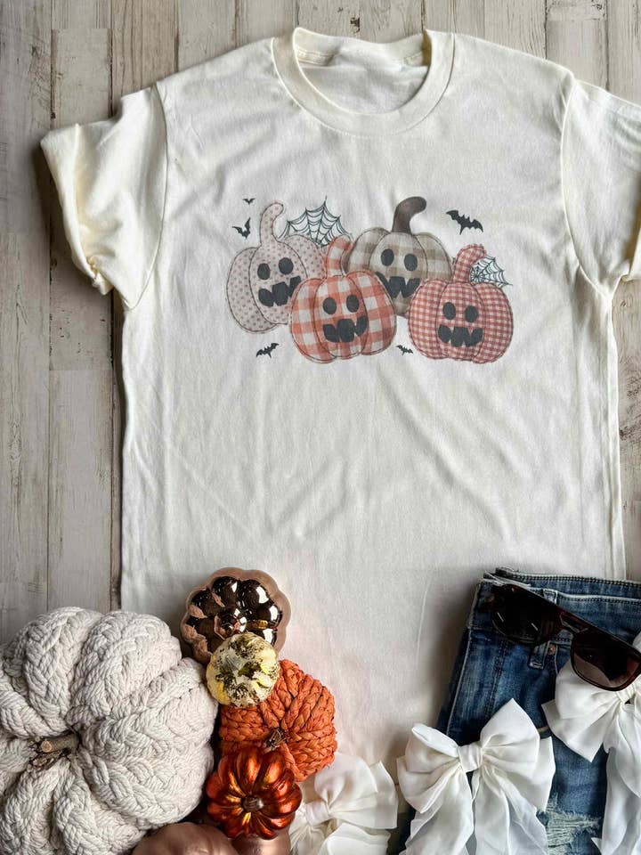 Gruselige Kürbisse T-Shirt für den Großhandel von Alabama Threads