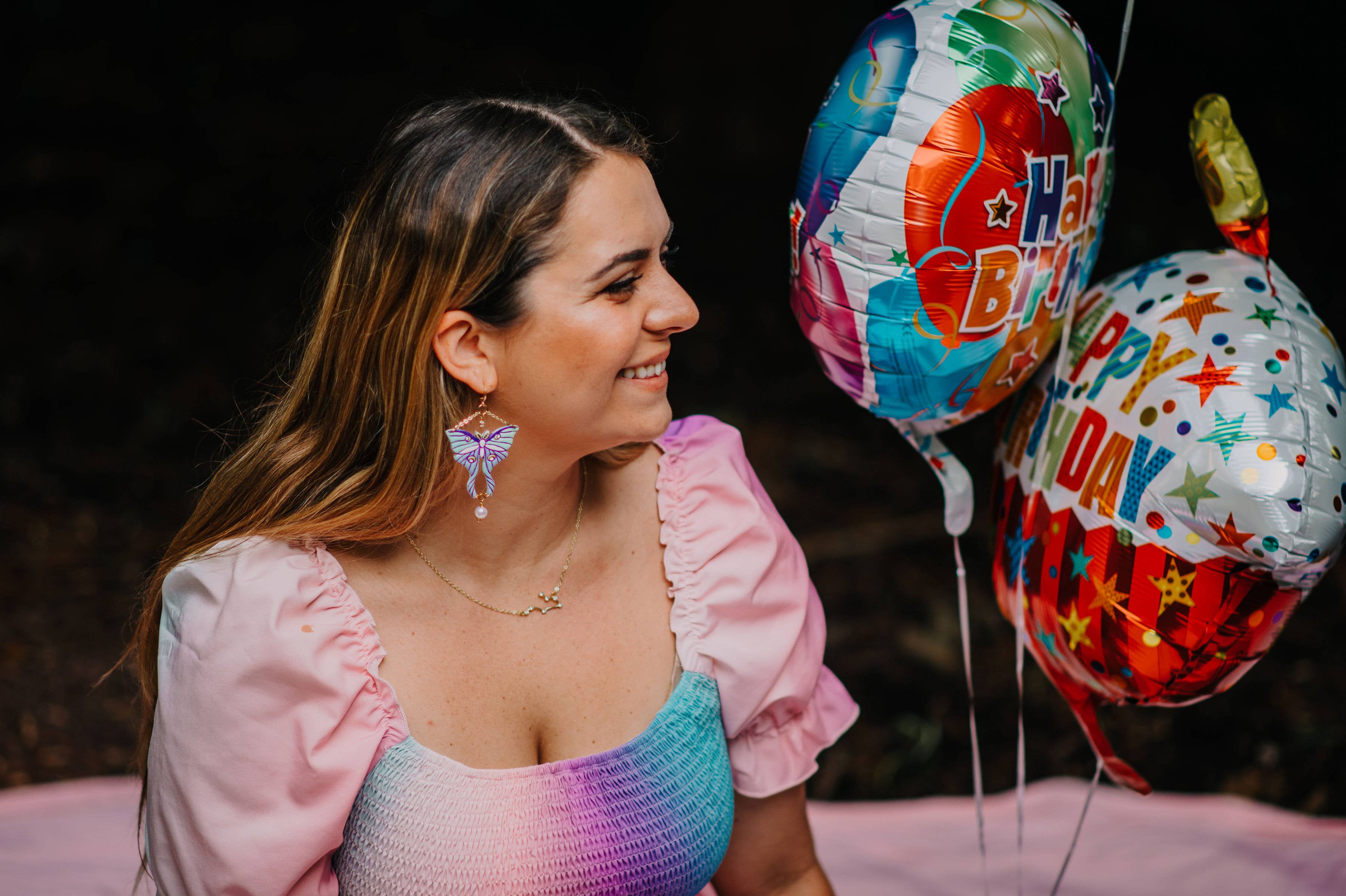 Sugar Bird Jewels - Wholesale Dangle Earrings - Luna Moths3