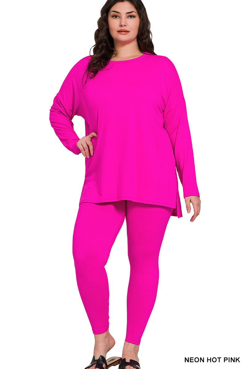 Vanilla Monkey - Wholesale Lounge Set - Women's - Plus Brushed Dty Microfiber Loungewear Set16