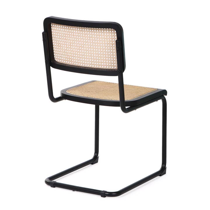Vertuu Design Inc. - Wholesale Chair - Auden Black, Cane Back Dining Chair (Min/2)2