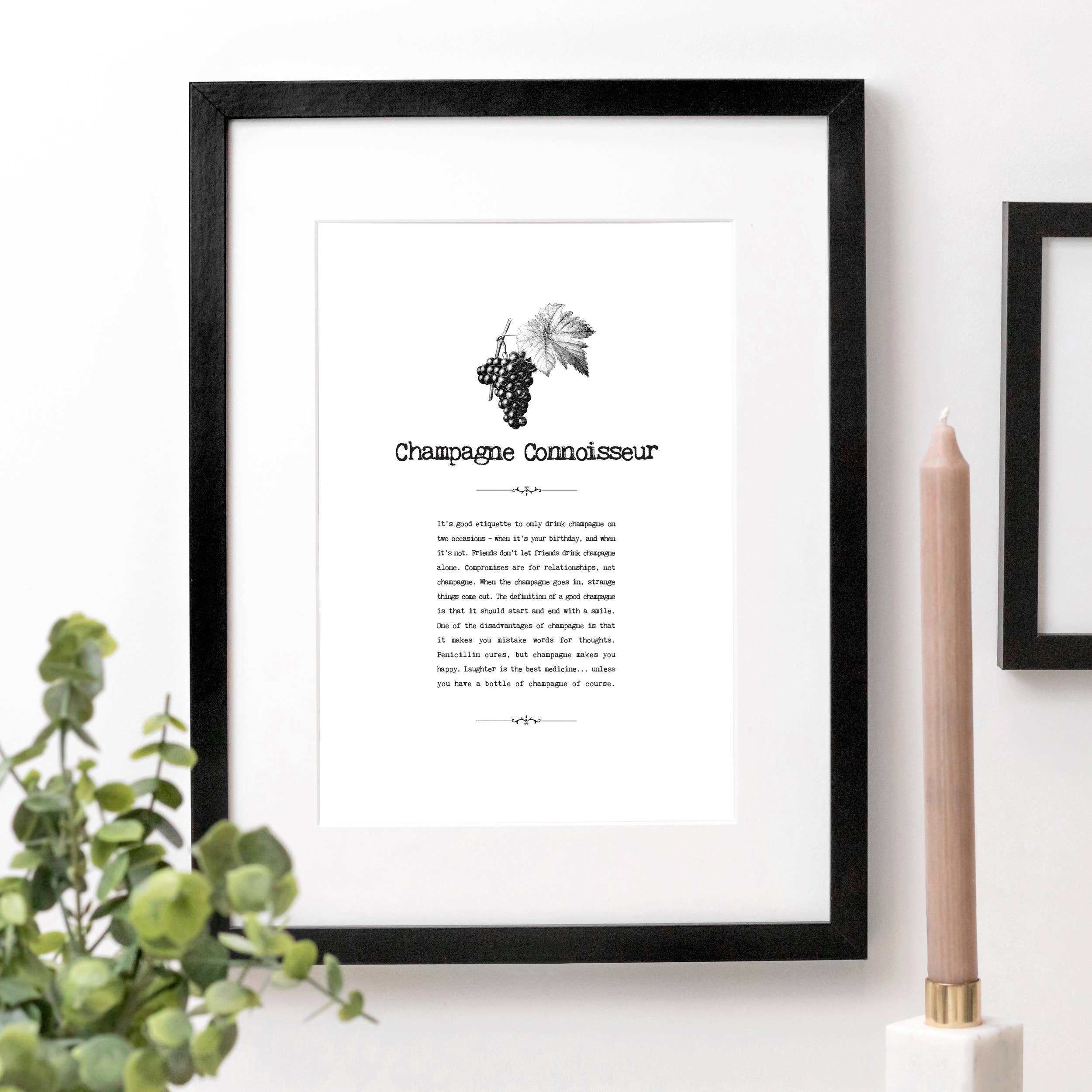 Coulson Macleod (U.S. Duties Paid) - Wholesale Art Print - Food + Drink 'Vintage Words' Prints with Wooden Display Box7