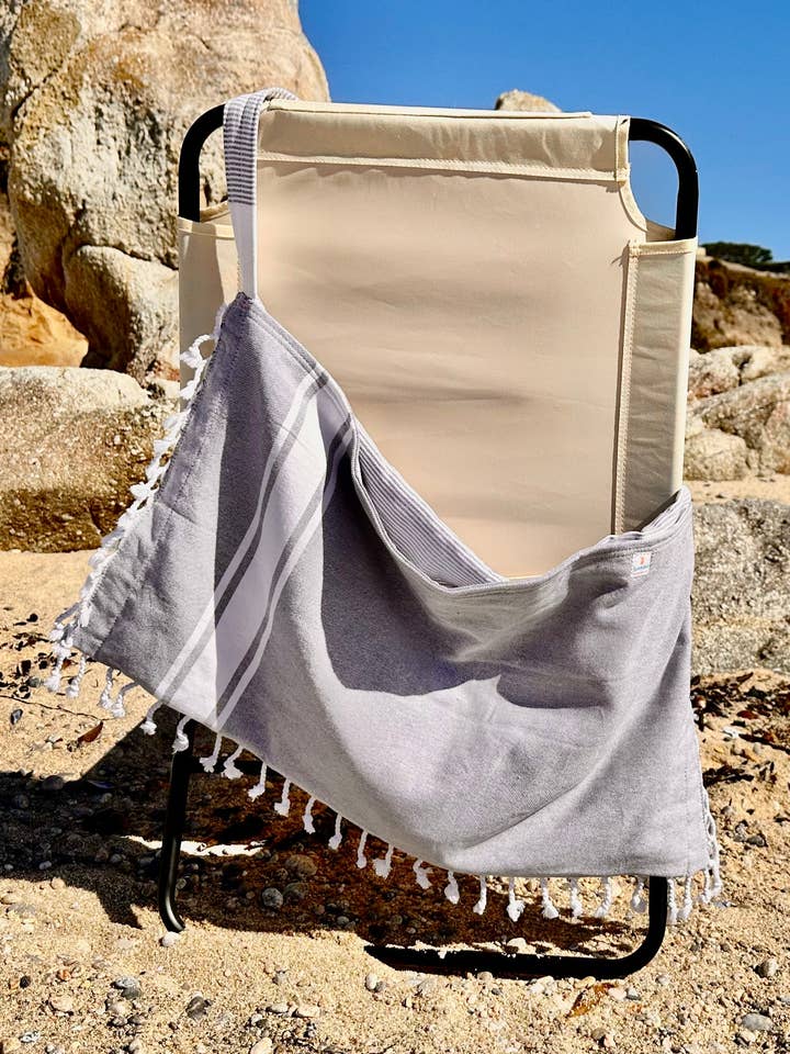 3 in 1 Signature Turkish Cotton Tote - Ocean Depths for wholesale by Beachables