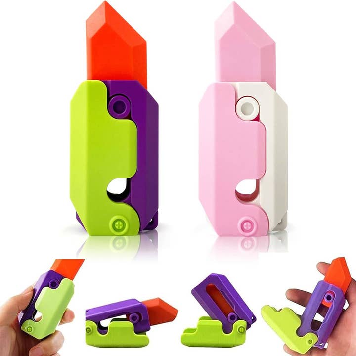 3D Design Gravity Knife Fidget Toy Halloween for wholesale by Buddha Yoga