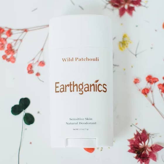 Wild Patchouli Sensitive Skin Natural Deodorant for wholesale by Earthganics