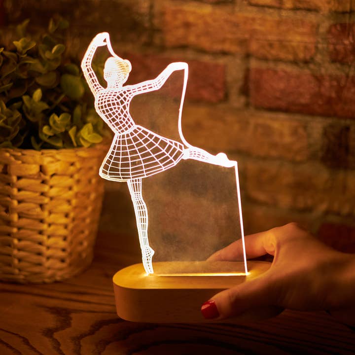 Ballerina Led Illusion Lamp Perfect For Art Lovers for wholesale by Dsg Gifts