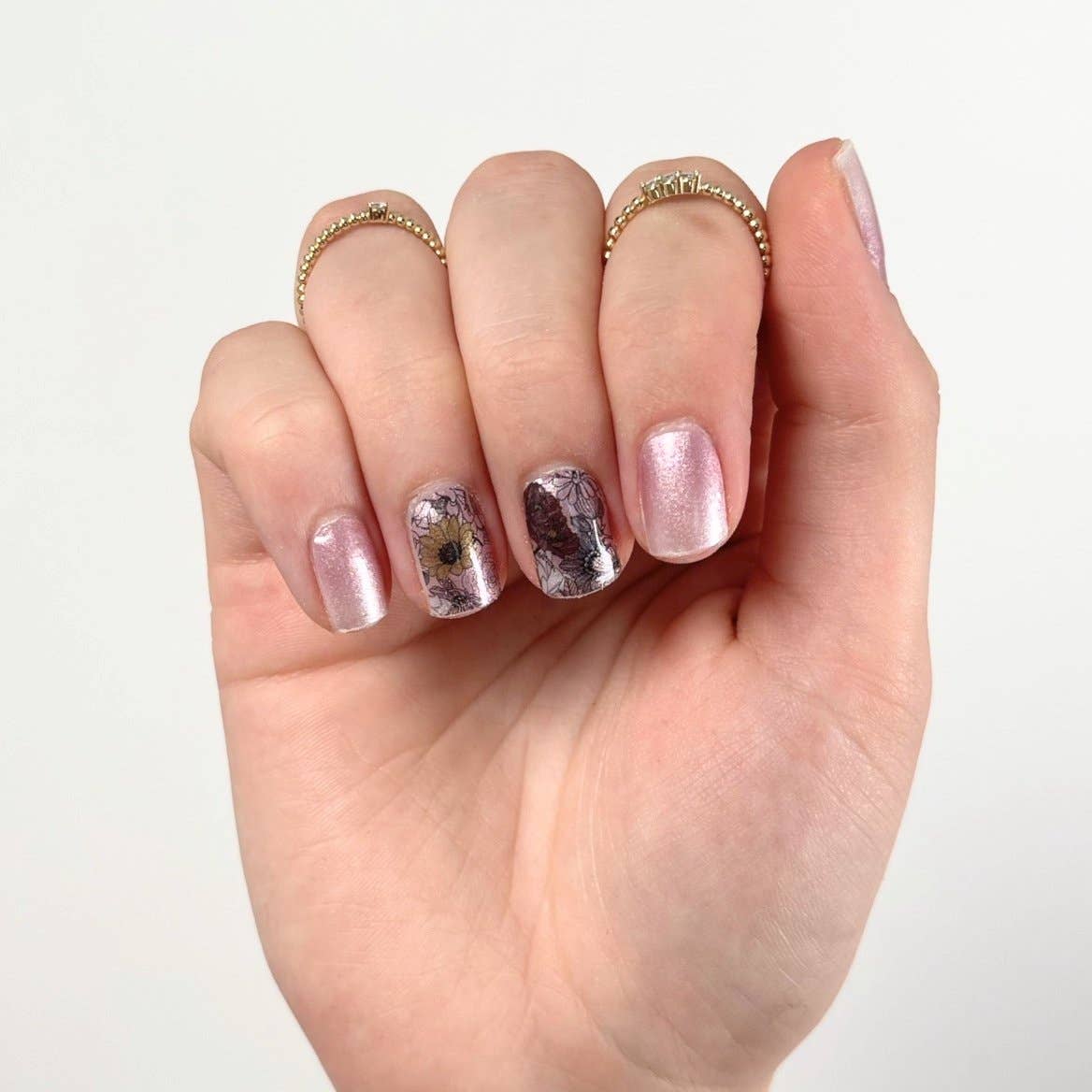 Polish Wrap - Vente Nail Art/Autocollant pour les ongles - Kit d'emballage pour vernis à ongles Sunflower1