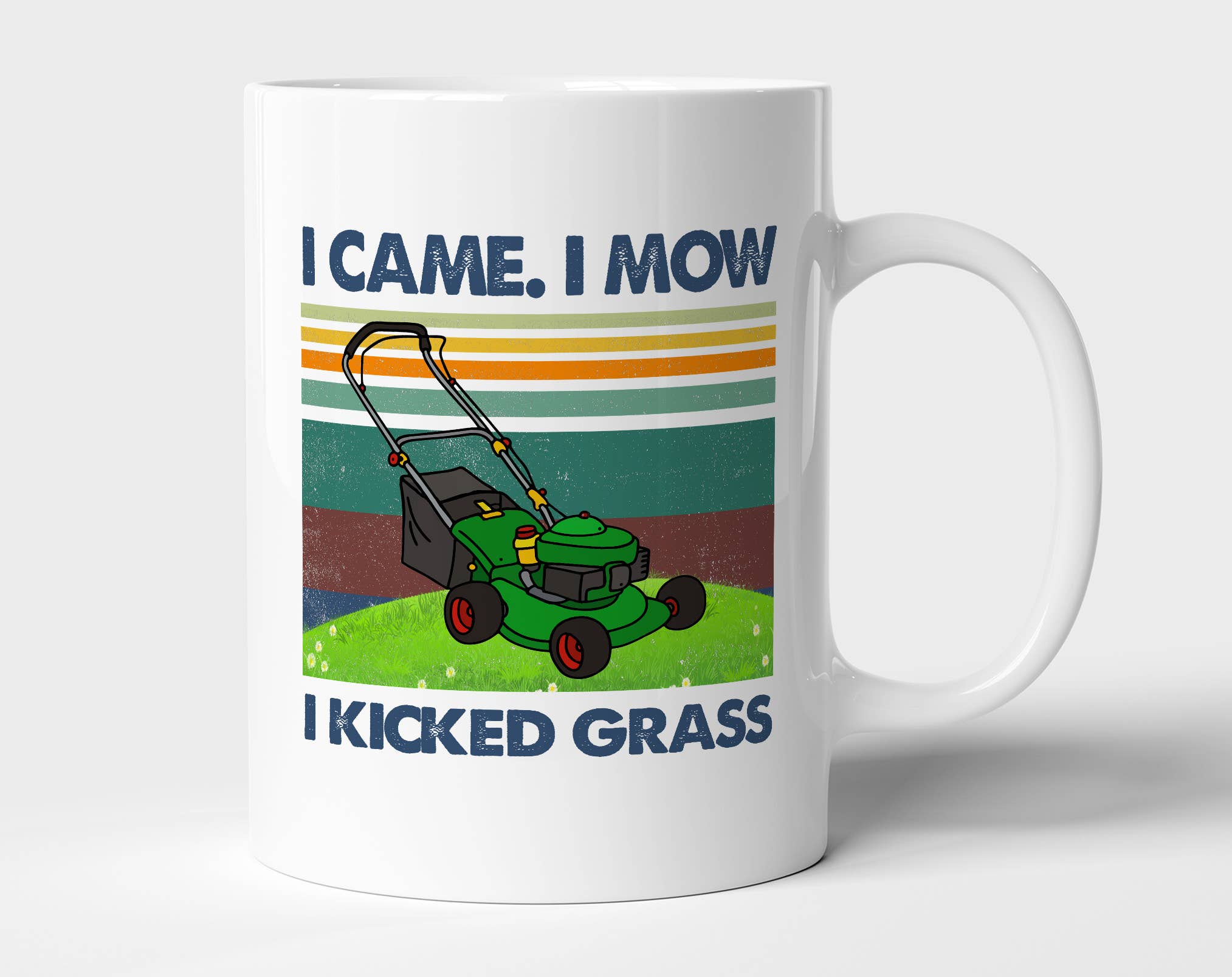 AJCanvasPrints - Wholesale Coffee Mug - I Came I Mow I Kicked Grass Mug, Vintage Garden Gift0