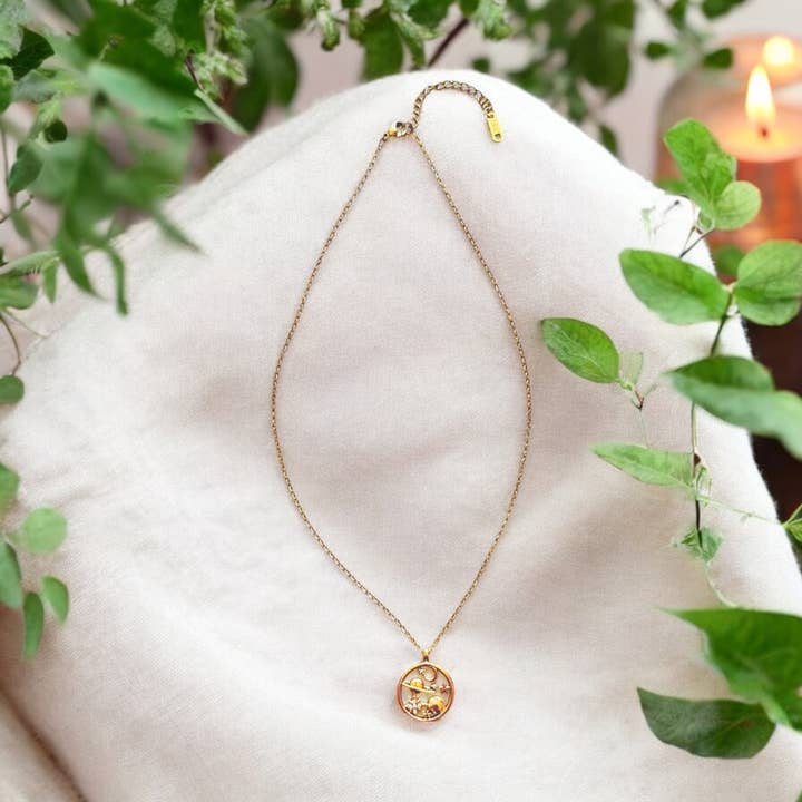 Soul Charms - Wholesale Pendant/Charm Necklace - The Universe - 18K Gold Plated, Waterproof Necklace4