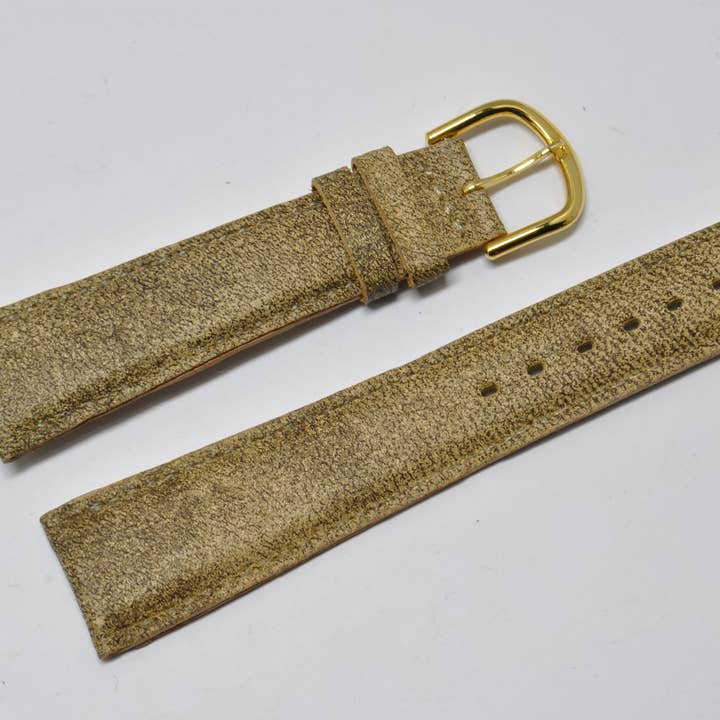 Cinturino per orologio in pelle beige antico 20mm per la vendita all'ingrosso da parte di BRACELETS MONTRE ACH